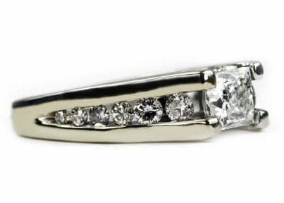 Channel Set Engagement Ring