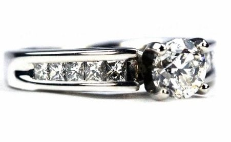 Unique Channel Engagement Ring