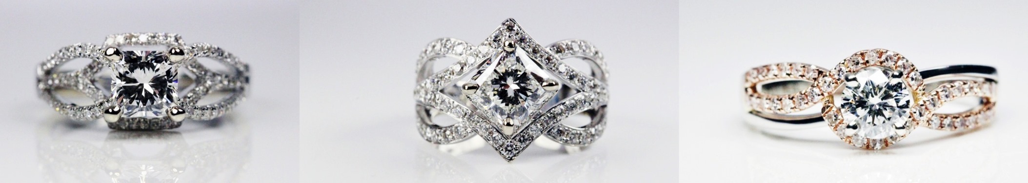 Swirl Engagement Rings