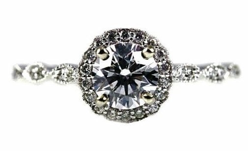 Vintage Halo Engagement Rings Style