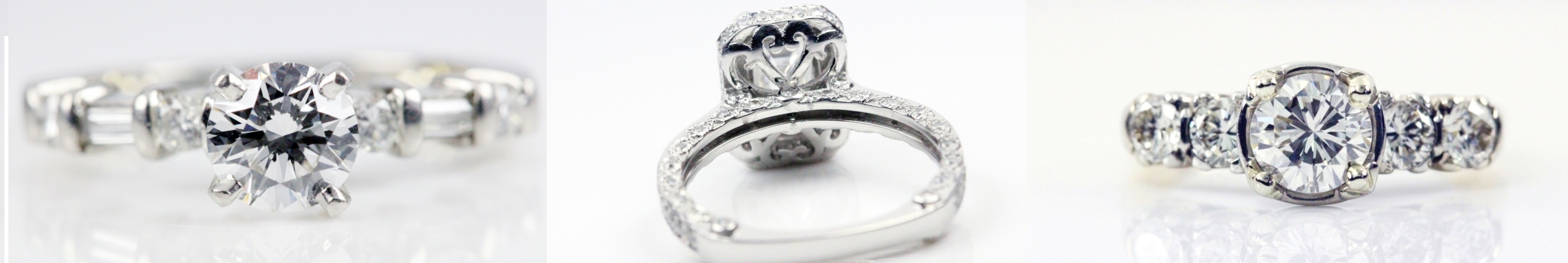 Vintage style engagement rings